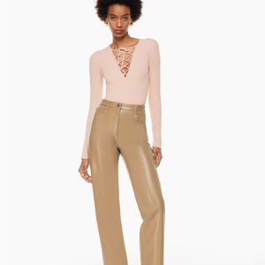 Melina aritzia faux leather  pants
